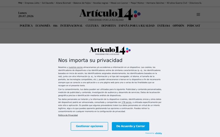 Screenshot of articulo14.es
