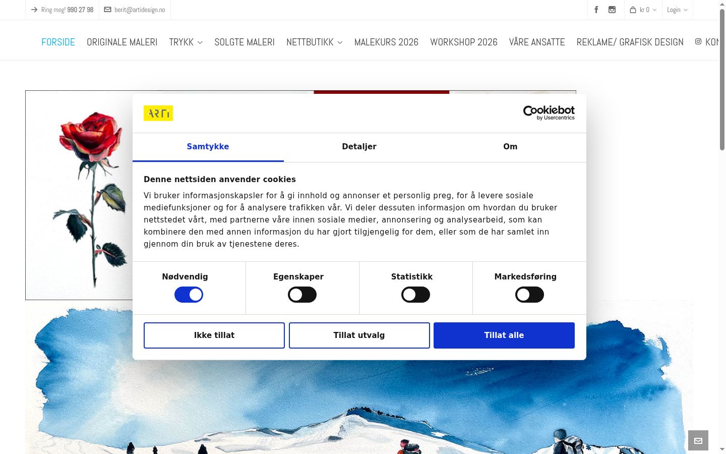 Snímka obrazovky banera súhlasu zobrazeného pred akoukoľvek interakciou