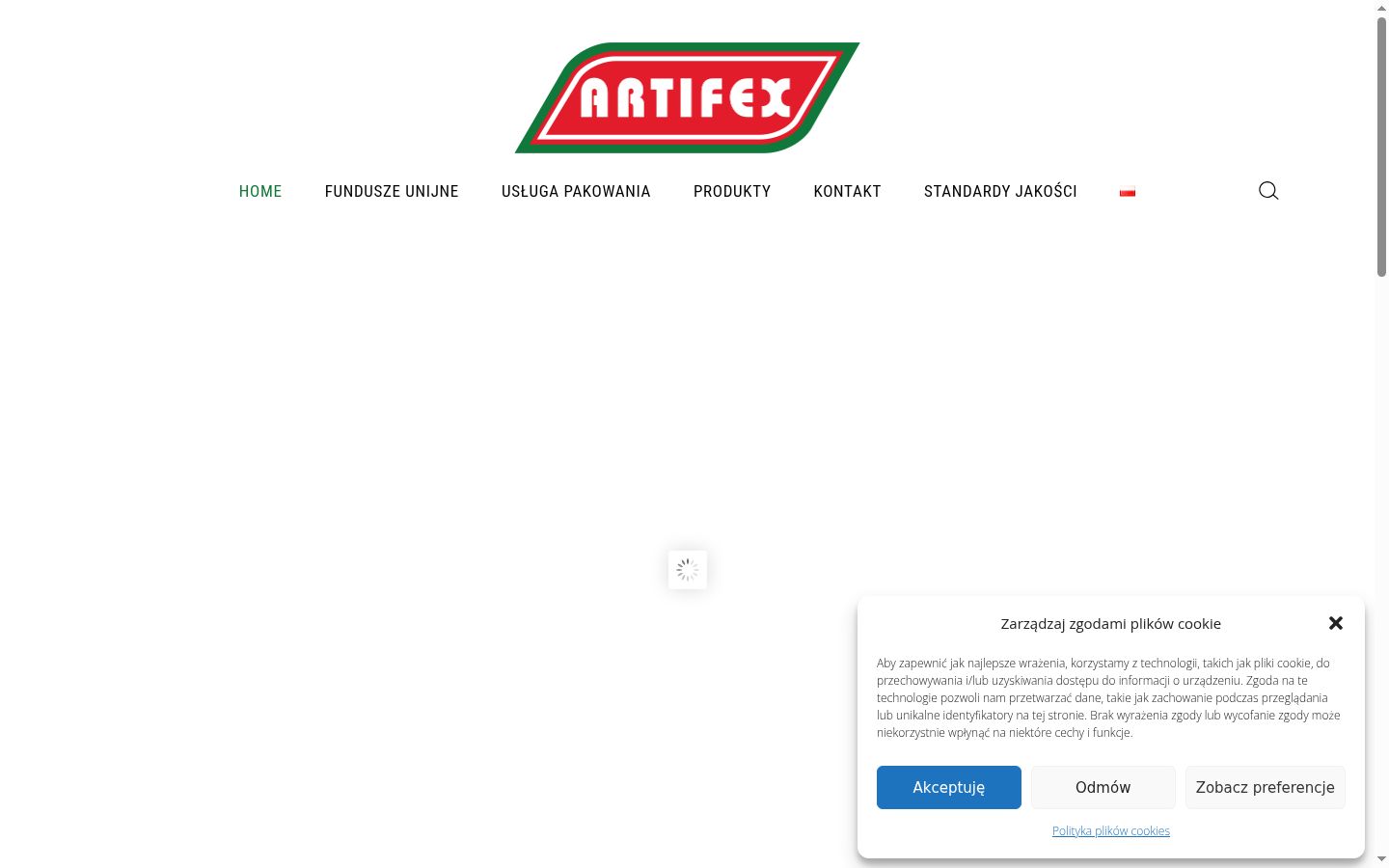 Screenshot του banner συγκατάθεσης που εμφανίστηκε πριν από οποιαδήποτε αλληλεπίδραση