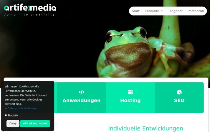 Skjámynd af artifexmedia.org