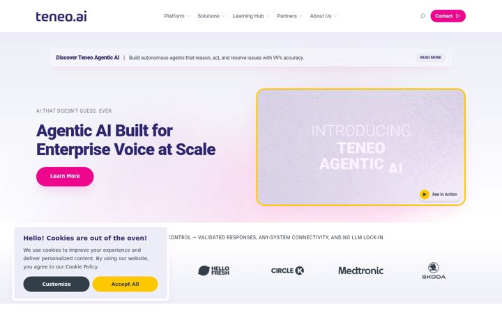 Snímek obrazovky artificial-solutions.com