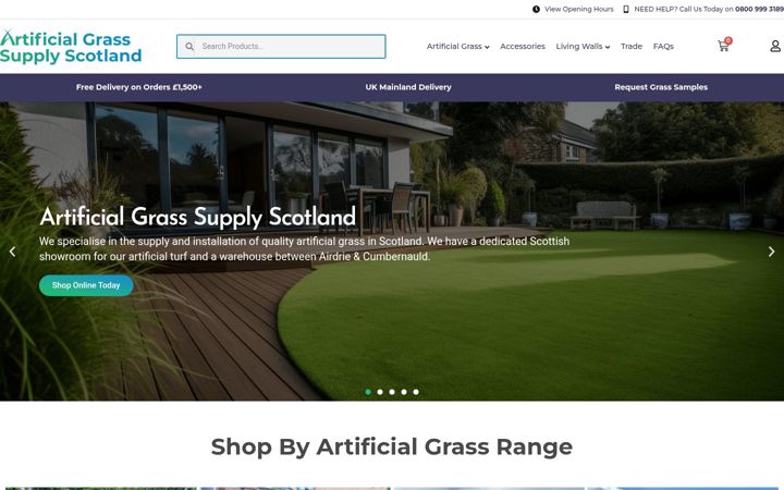 Posnetek zaslona artificialgrasssupplyscotland.com