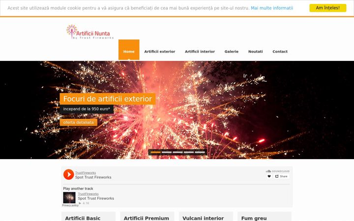Screenshot von artificiinunta.ro
