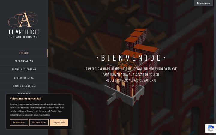 Screenshot von artificiodejuanelo.org
