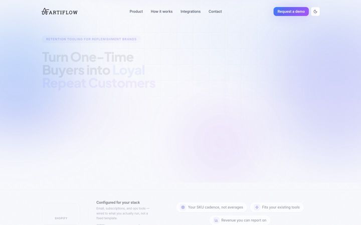 Screenshot of artiflow.studio