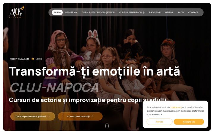Screenshot of artify.academy
