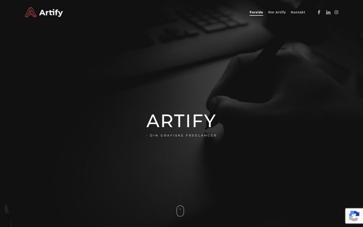 Screenshot of artify.dk
