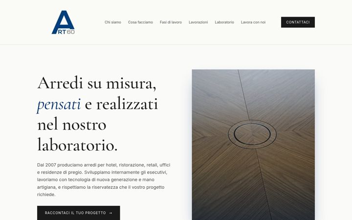 Ekrano kopija artigiana60.it