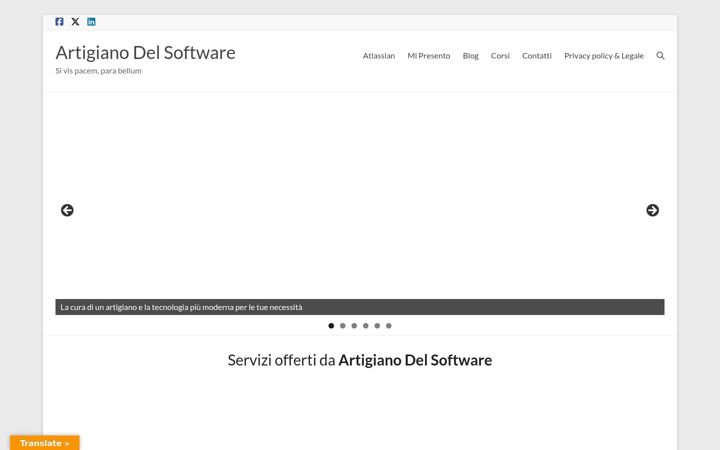 Screenshot van artigianodelsoftware.it
