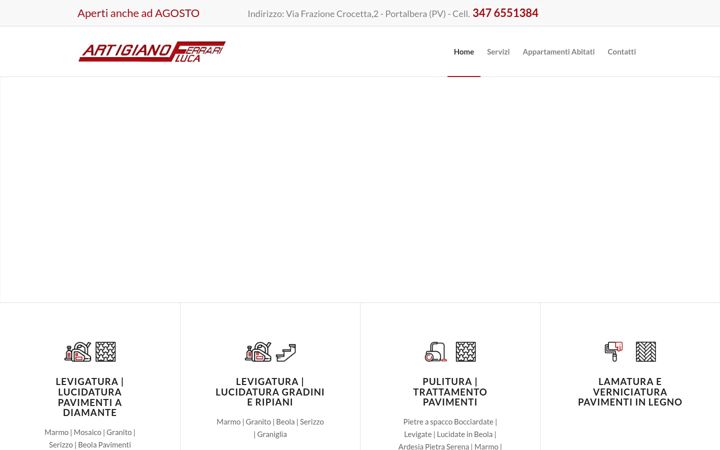 Screenshot von artigianoferrariluca.it
