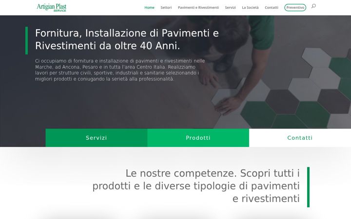 Screenshot ta' artigianplast.it