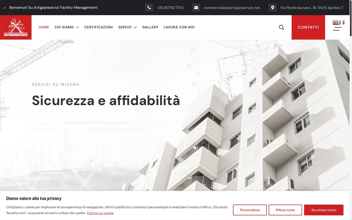 Posnetek zaslona pasice za privolitev, prikazane pred kakršno koli interakcijo