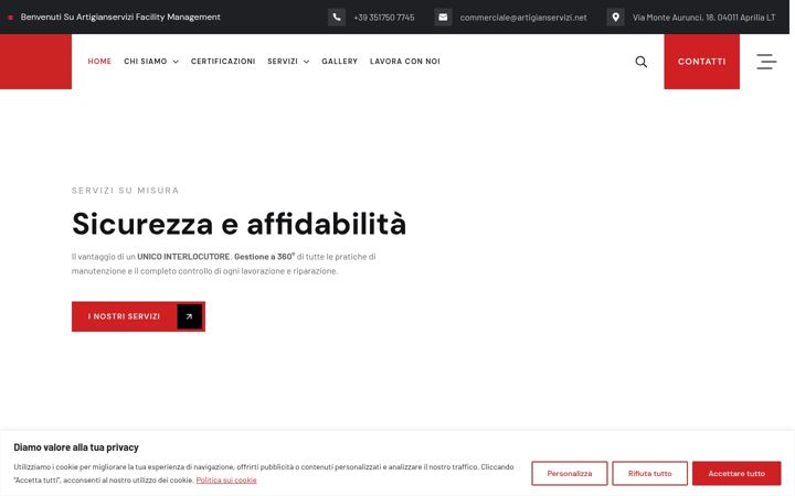 Posnetek zaslona artigianservizisrl.com