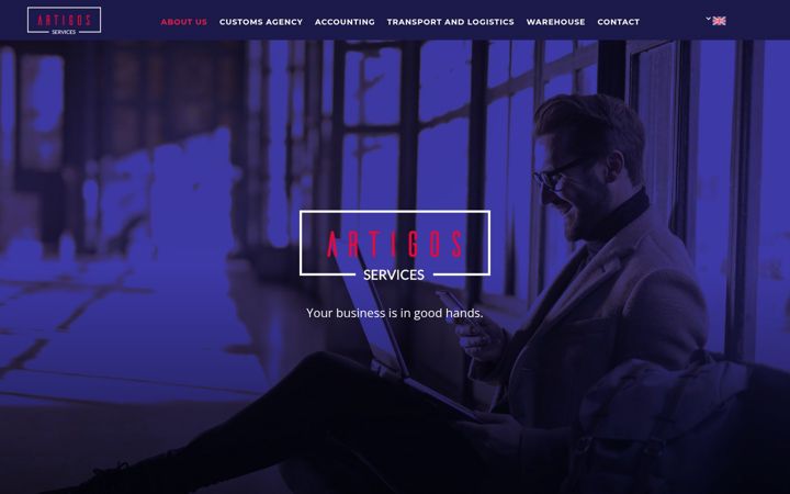 Screenshot van artigos.uk