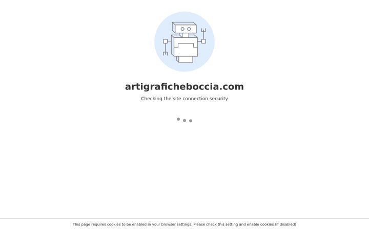 Screenshot van artigraficheboccia.com