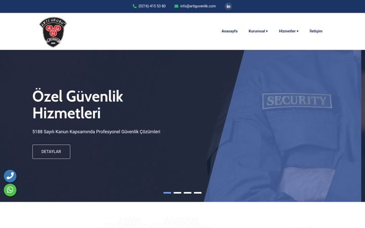 Posnetek zaslona artiguvenlik.com