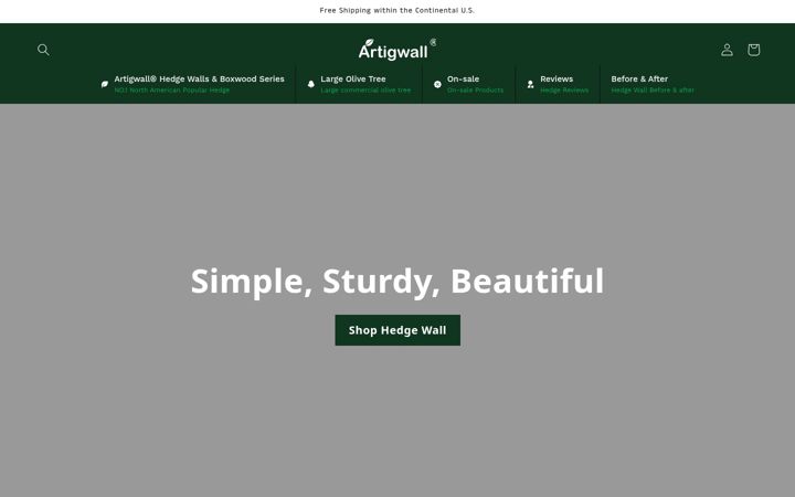 Posnetek zaslona artigwall.com
