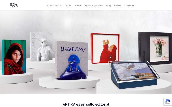 Posnetek zaslona artikabooks.com