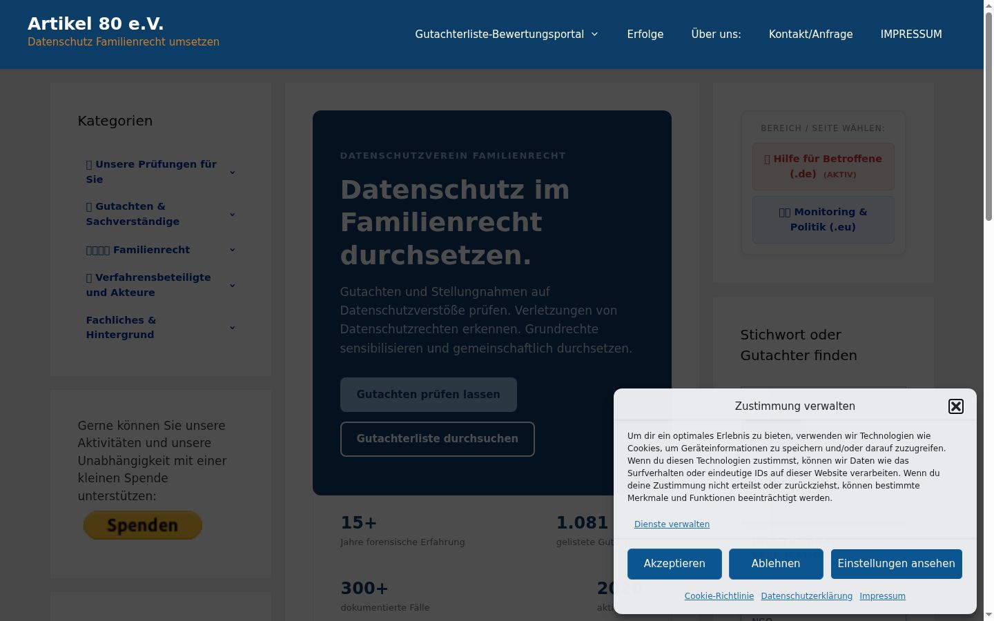Ekrānuzņēmums ar piekrišanas baneri, kas tika rādīts pirms jebkādas mijiedarbības
