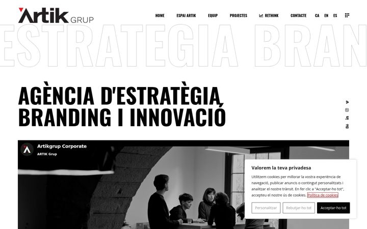 Posnetek zaslona artikgrup.com