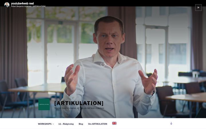 Skjámynd af artikulation.dk