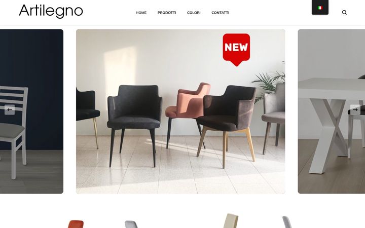 Ekrano kopija artilegnodesign.it