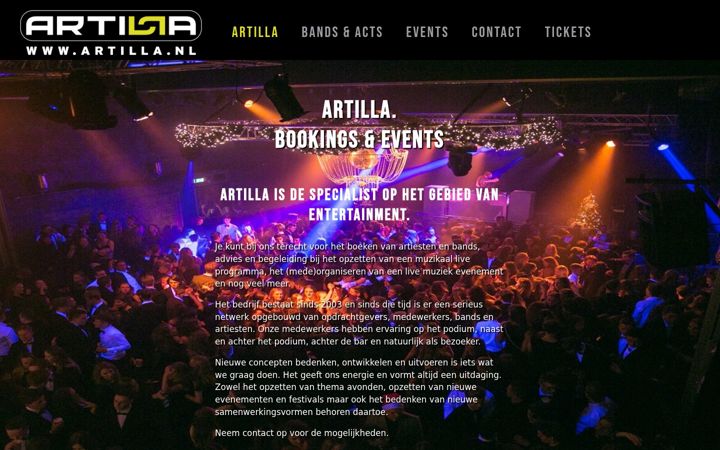 Ekrānuzņēmums no artilla.nl