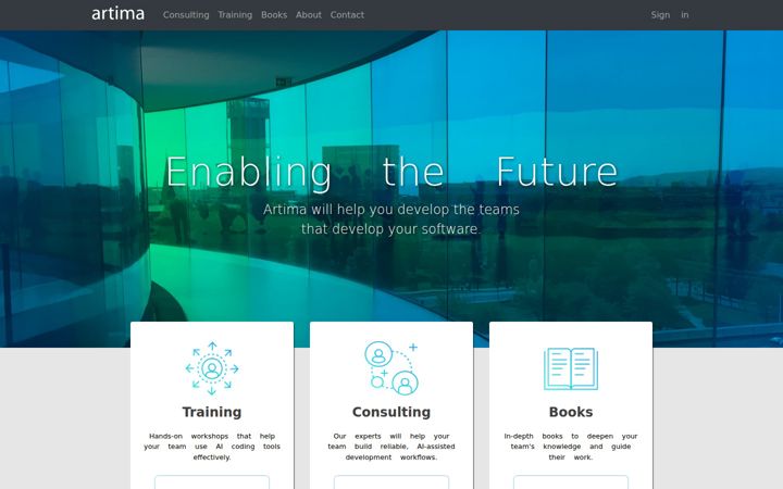 Screenshot of artima.com