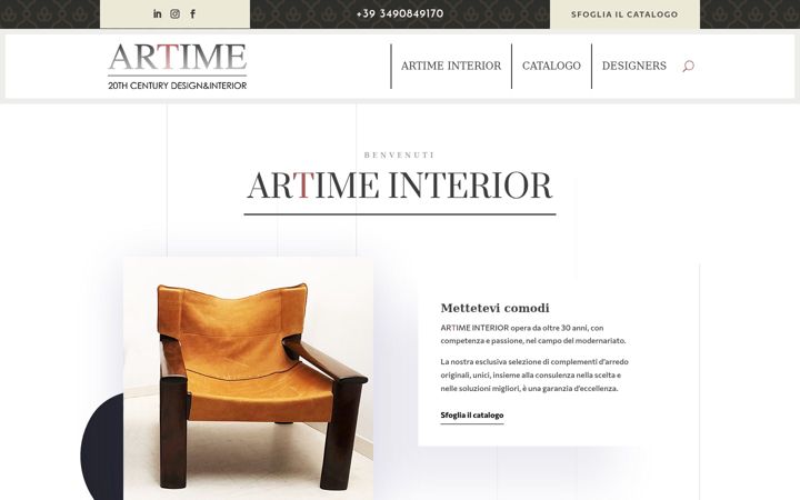 Skjámynd af artimeinterior.it