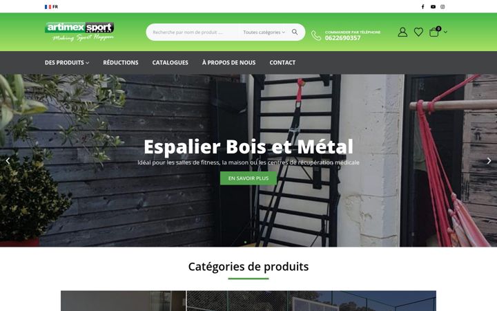 Képernyőkép: artimex-sport.fr