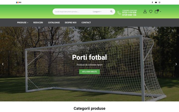 Screenshot of artimex.ro