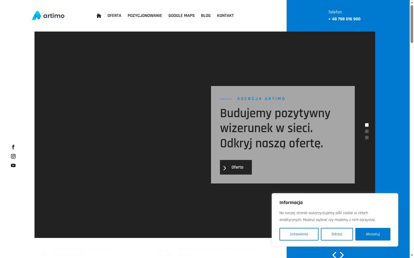 Screenshot tal-banner tal-kunsens muri qabel kwalunkwe interazzjoni