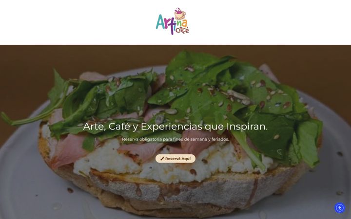 Screenshot ta' artinacafe.com