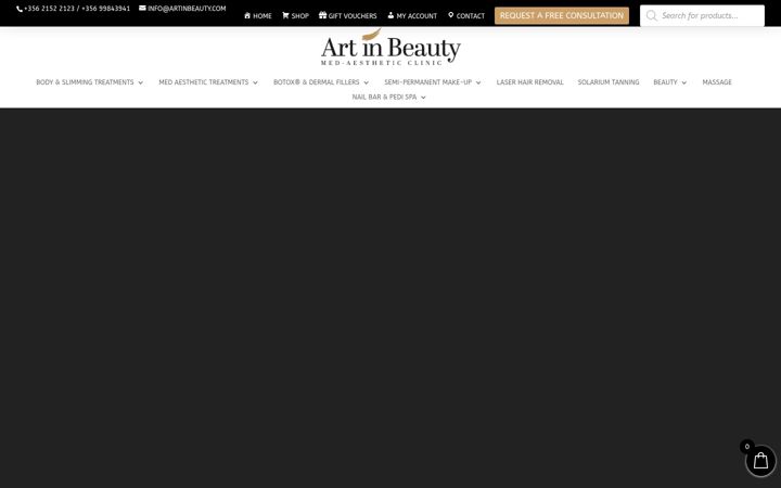 Screenshot ta' artinbeauty.com