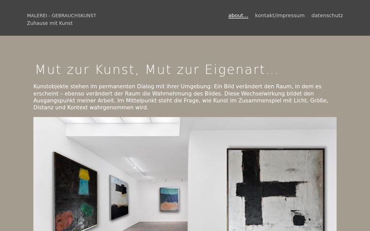 Screenshot ta' artincontext.de