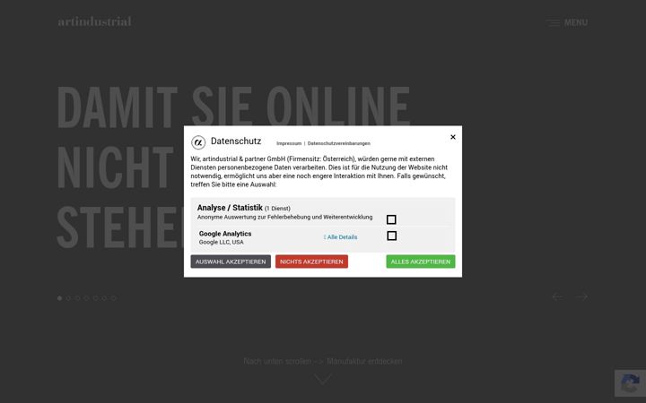 Screenshot of artindustrial.at