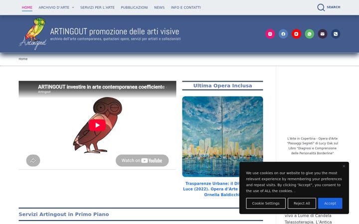 Screenshot ta' artingout.com