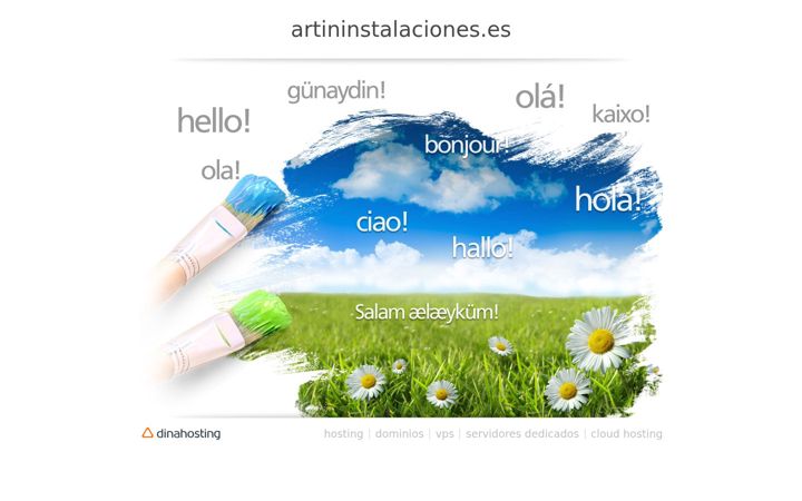 Screenshot van artininstalaciones.es