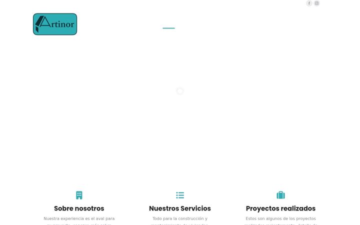 Screenshot van artinor.es