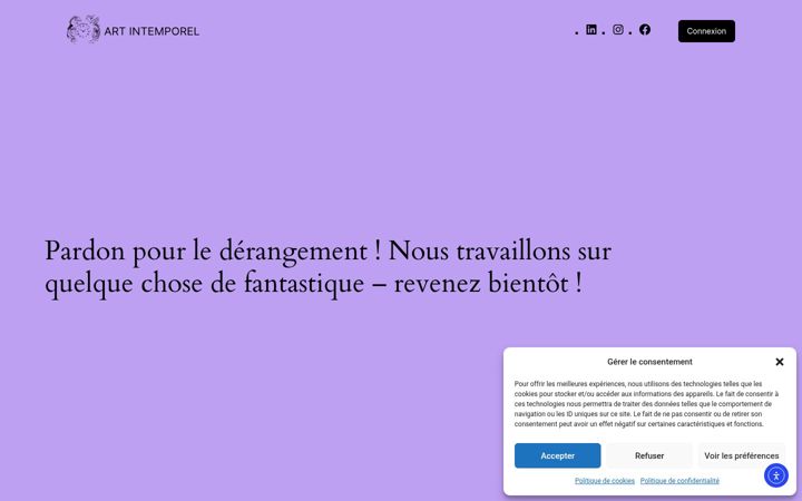 Screenshot ta' artintemporel.com