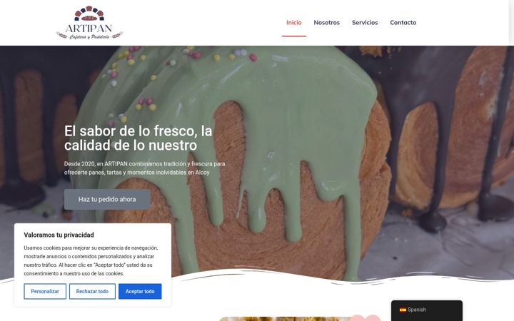 Capture d'écran de artipanalcoy.com