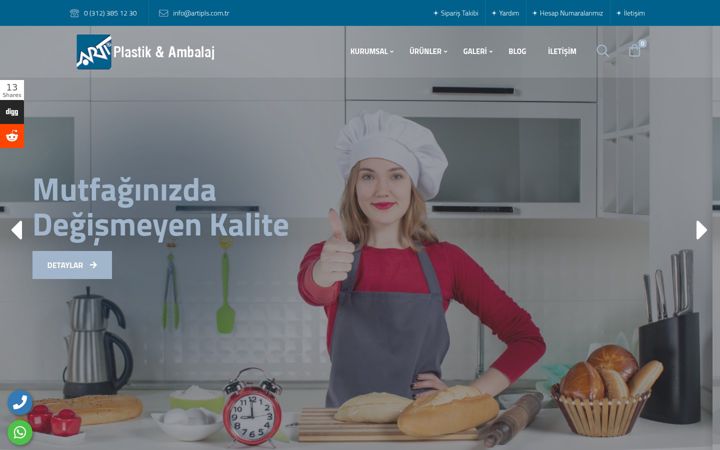 Ekrano kopija artipls.com.tr