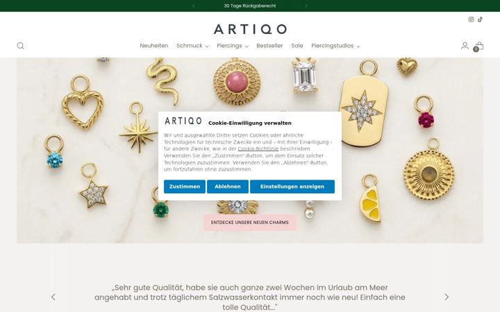 Capture d'écran de artiqostudio.com