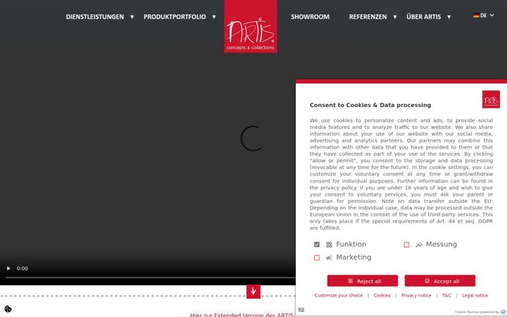 Capture d'écran de artis-concepts.com
