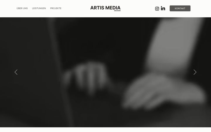 Ekrano kopija artis-media-design.de