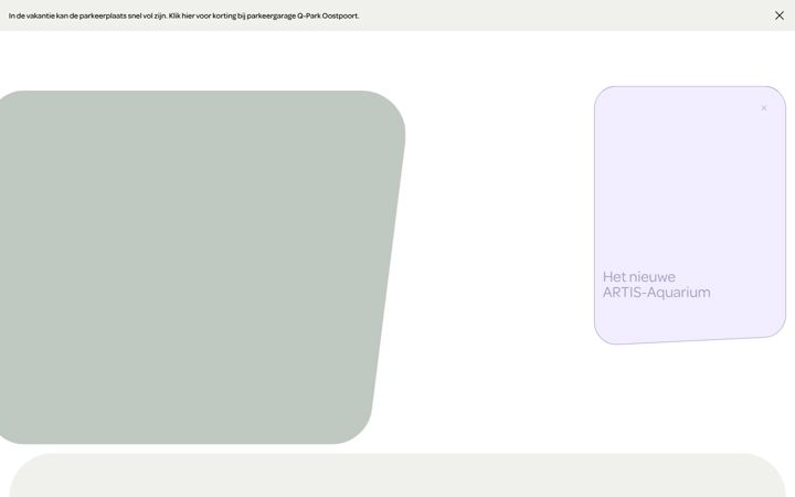 Screenshot of artis.nl