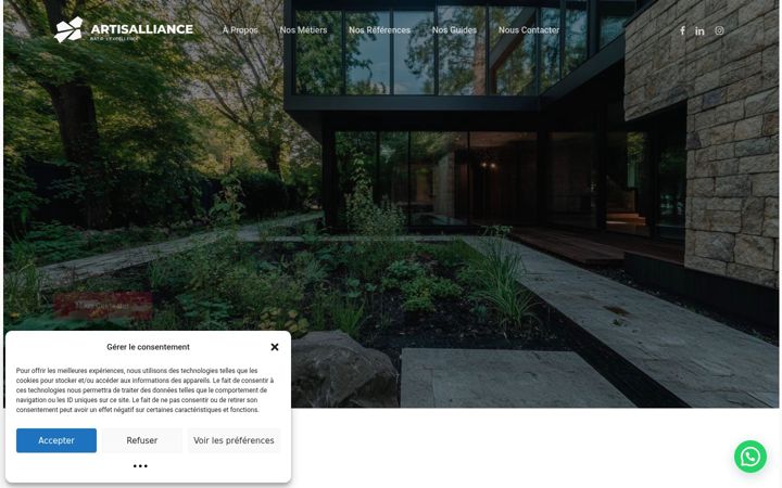 Ekrano kopija artisalliance.fr