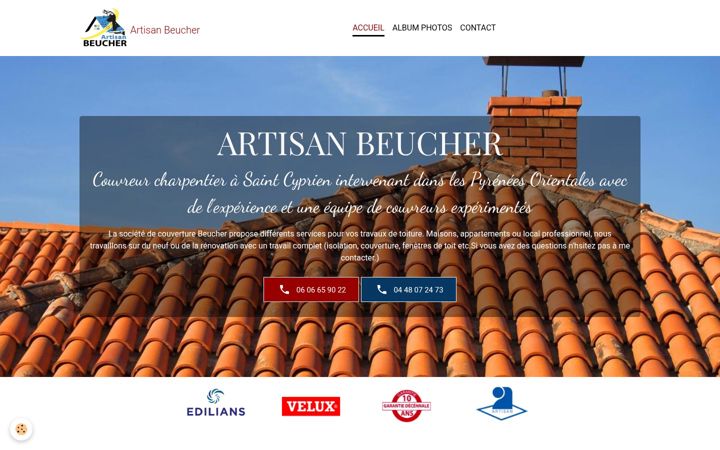 Snimka zaslona za artisan-beucher.fr