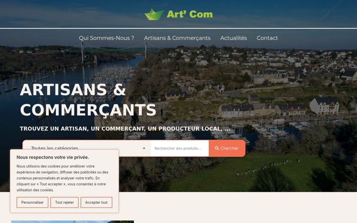 Képernyőkép: artisan-et-commercant.fr