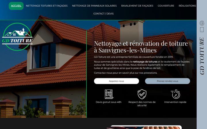 Képernyőkép: artisan-gdtoiture.fr